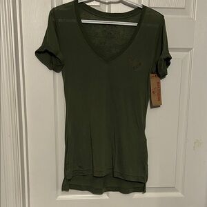True Religion Olive V-Neck Tee